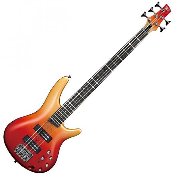 Custom Ibanez SR305E 5 String Electric Bass Guitar Autumn Fade Metallic Finish #1 image