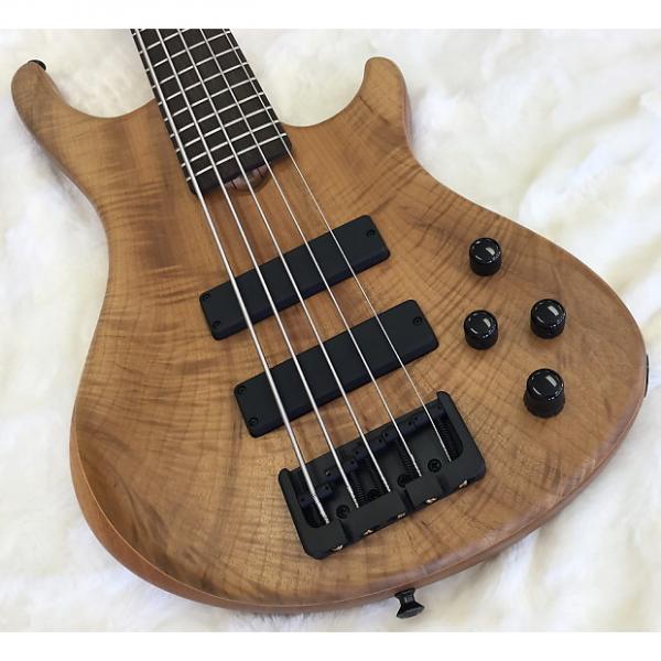 Custom Roscoe SKB Standard Plus 5-String Bass,  Myrtle Wood, Spanish Cedar, Wenge. #1 image