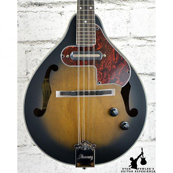 Custom Ibanez M510E A-Style Acoustic-Electric Mandolin Open Pore Vintage Sunburst #1 image