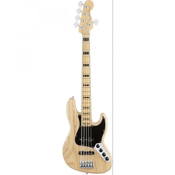 Custom Fender American Elite Jazz Bass V 5 String Maple Fingerboard Ash Natural Finish #1 image