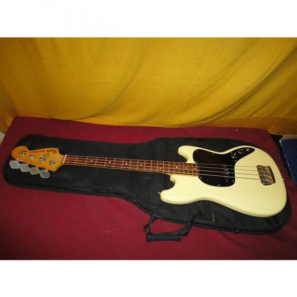 Custom Vintage 1978 Oly White Fender Musicmaster Bass in in Gig Bag! Very Nice #1 image