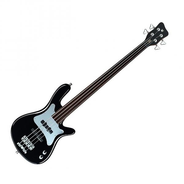Custom Warwick Steve Bailey Artist Line Fretless 4-String Bass - Black HP #1 image