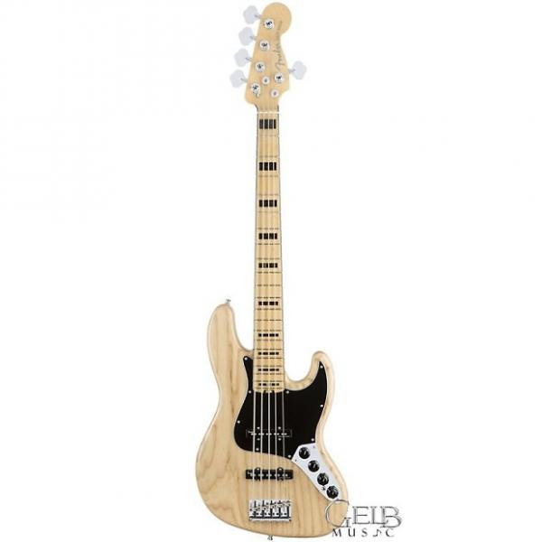 Custom Fender American Elite Jazz Bass V Ash Body Maple Fingerboard, Natural W/Case - 0197102721 #1 image