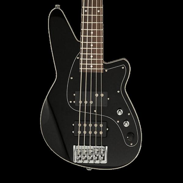 Custom Reverend Mercalli 5 String Bass - Midnight Black #1 image
