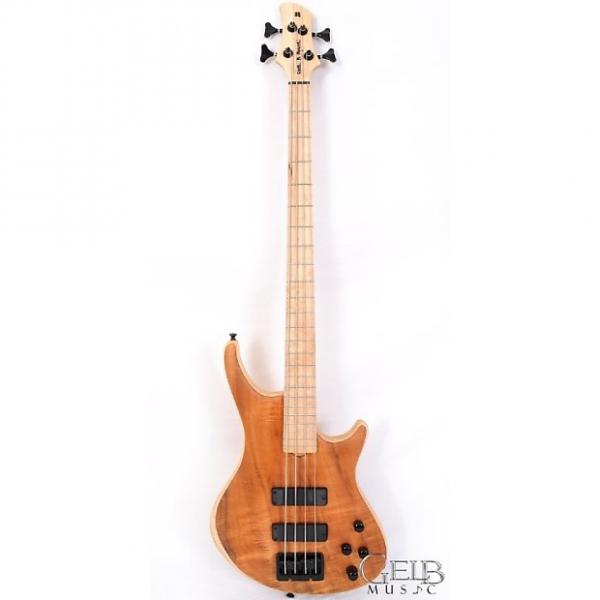 Custom Roscoe SKB Standard Plus 4 String Electric Bass Guitar, Swamp Ash Body Koa Top, Bartolini, - G085 #1 image