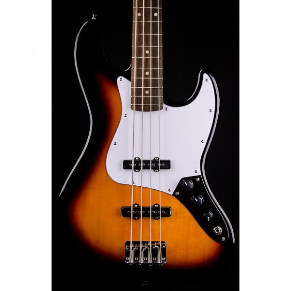 Custom Squier Affinity Jazz Bass, Rosewood Fingerboard, Brown Sunburst #1 image