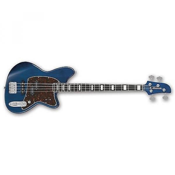 Custom Ibanez Talman TMB2000 Prestige Electric Bass Guitar (Blue Zilcon Low Gloss) Used #1 image