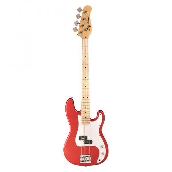 Custom Jay Turser JTB-400M Series Electric Bass Guitar, Candy Apple Red #1 image