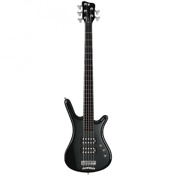 Custom Warwick Corvette $$ Bass Guitar (5 String, Black, High Polish) #1 image