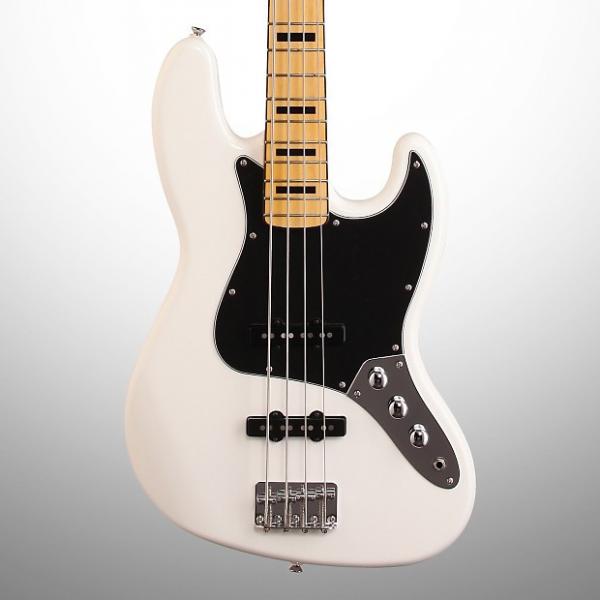 Custom Squier Vintage Modified '70s Jazz Electric Bass, Olympic White #1 image
