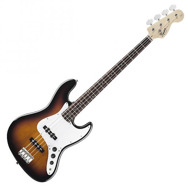 Custom Squier Affinity Series Jazz Bass with Rosewood Fingerboard - Brown Sunburst #1 image