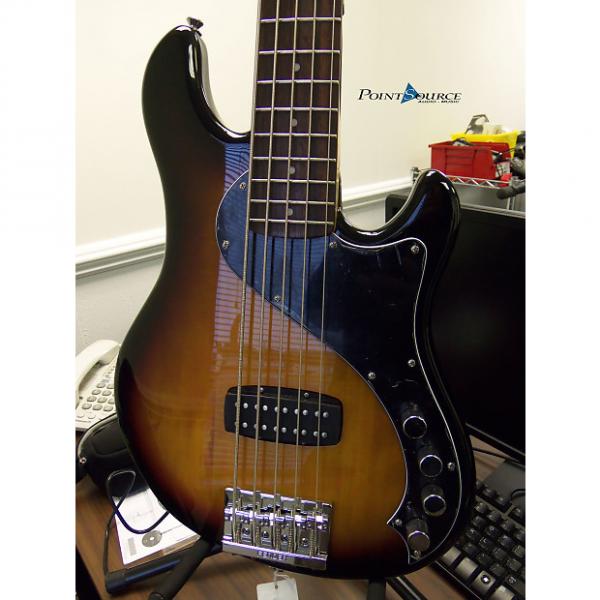 Custom Squier Deluxe Dimension V Bass 2015 3 Tone Sunburst #1 image