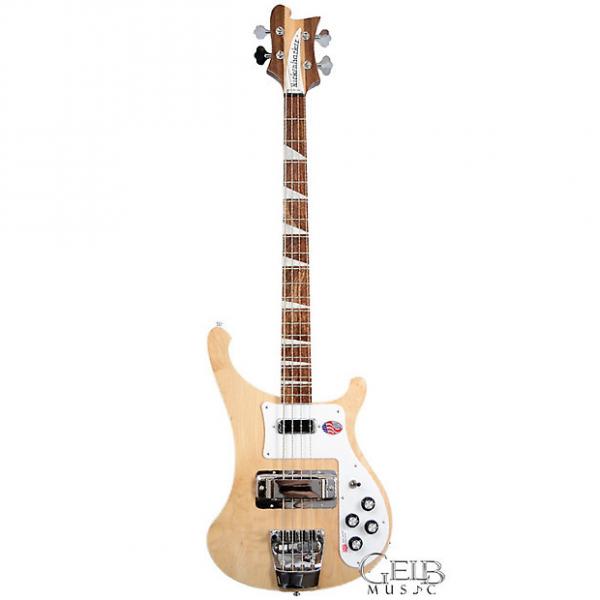 Custom Rickenbacker Electric Bass 4003, Mapleglo (Natural) Bound body and neck, full inlay W/Case - 4003MG #1 image