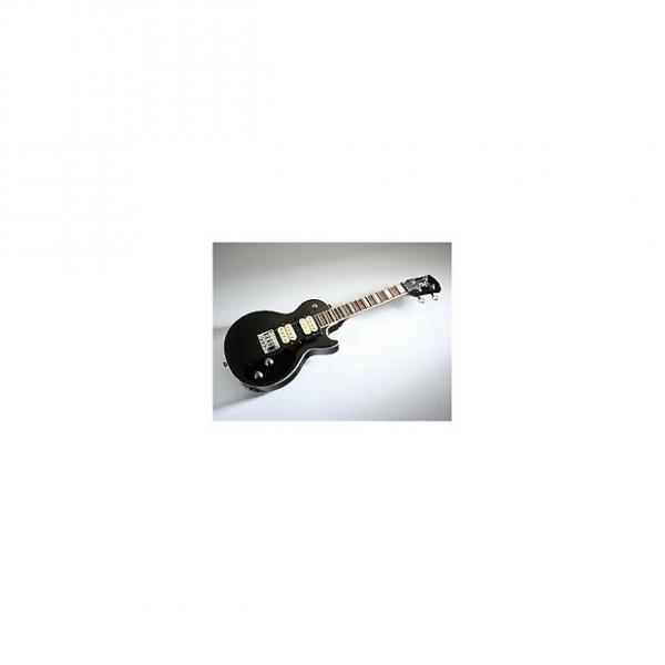Custom Risa LP363 E-ukulele noir (+ housse) - Ukulele électrique soprano forme LP #1 image