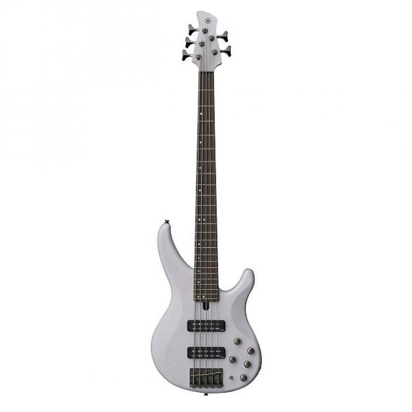 Custom Yamaha TRBX505 5 String Electric Bass Guitar Translucent White Finish #1 image