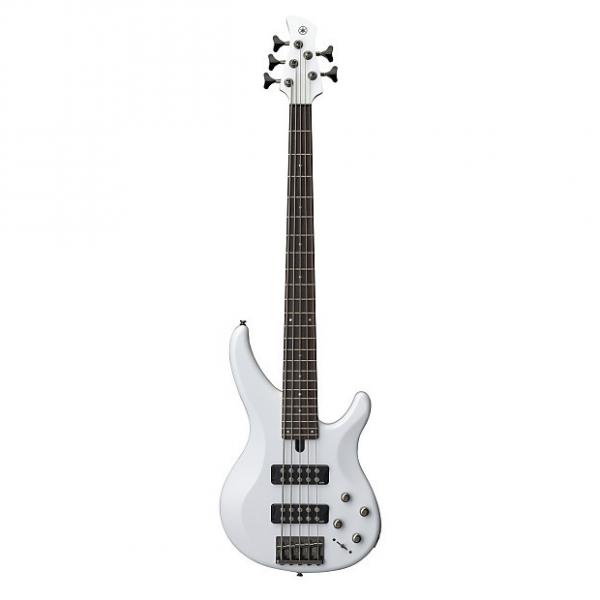 Custom Yamaha TRBX305 5 String Electric Bass Guitar White Finish #1 image