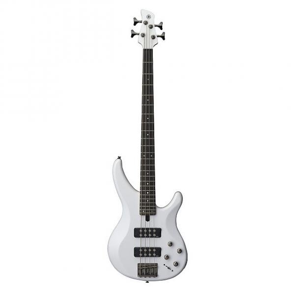 Custom Yamaha TRBX304 4 String Electric Bass Guitar White Finish #1 image