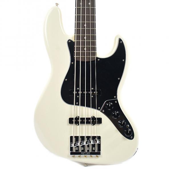 Custom Fender Deluxe Active Jazz Bass V 5-String Olympic White #1 image