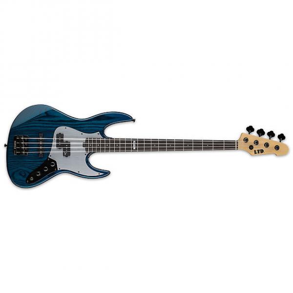 Custom ESP LTD Pancho Tomaselli PT-4 Black Aqua BLKAQ Electric Bass Guitar PT4 PT-IV PTIV *NEW* FREE BAG! #1 image