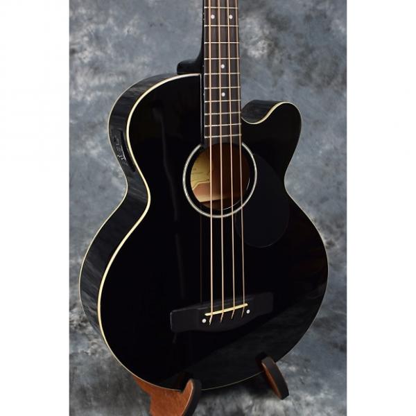 Custom Greg Bennett AB2 Acoustic Bass with Pickup - Black #1 image