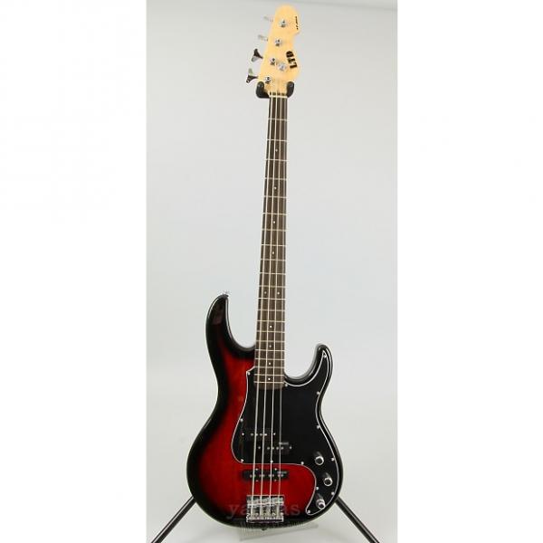 Custom LTD AP-204 AP Series Bass Guitar - Burgundy Burst #1 image