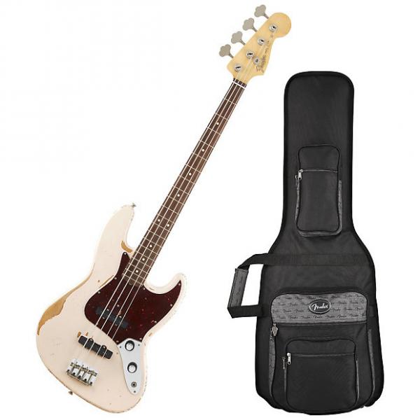 Custom Fender 014-1020-356 Flea Signature Artist Shell Pink Jazz Bass Guitar #1 image