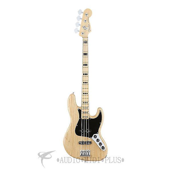 Custom Fender American Elite Jazz Bass Ash Maple Neck 4-string - Natural -0197002721 #1 image
