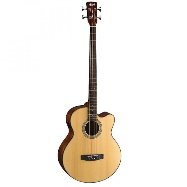 Custom Cort Acoustic Bass Series SJB5F Acoustic Bass, Natural Satin #1 image