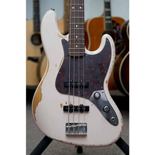 Custom Fender Flea Jazz Bass, Rosewood Fingerboard - Roadworn Shell Pink #1 image