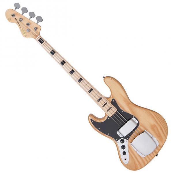 Custom Vintage LVJ74NAT Left Handed Bass Guitar #1 image