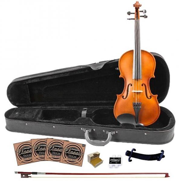 Custom Rise by Sawtooth Beginner Violin with Flame Maple Back, 3/4 Size #1 image