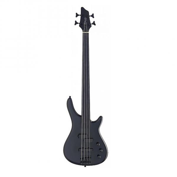 Custom Stagg Fretless 4-String Fusion Bass Guitar - Black #1 image