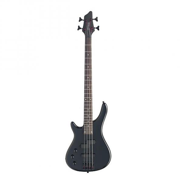 Custom Stagg Left Hand 4-String Bass Guitar - Black #1 image