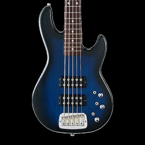 Custom G&amp;L Tribute L-2500 5-String Bass - Blueburst #1 image