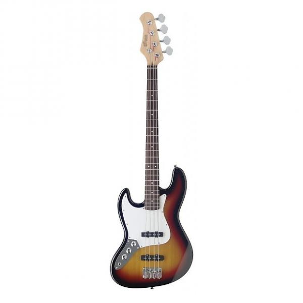 Custom Stagg Left Hand 4-String Fusion Bass Guitar - Sunburst #1 image