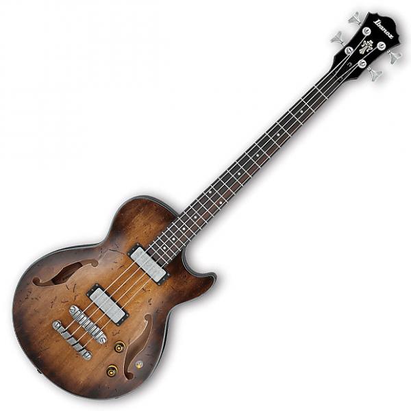 Custom Ibanez AGBV200A Artcore Vintage 4 String Electric Bass - Tobacco Burst Low Gloss #1 image