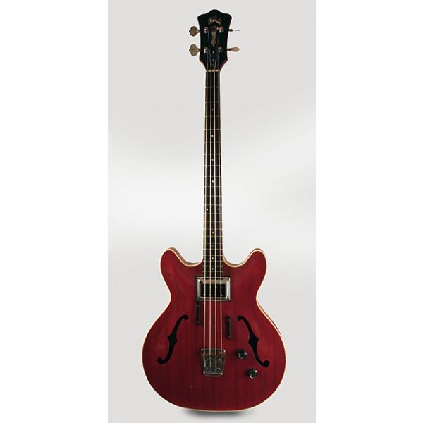 Custom Guild  Starfire Bass Semi-Hollow Body Electric Bass Guitar (1967), ser. #BA-1270-1, original black hard shell case. #1 image