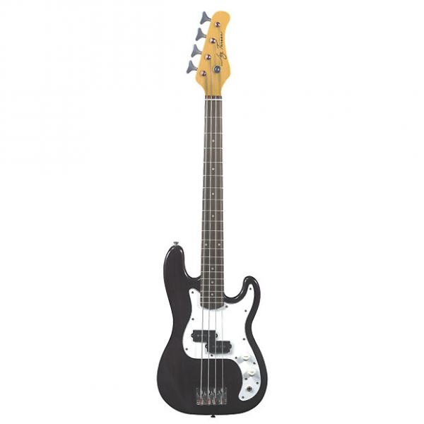 Custom Jay Turser JTB-40 3/4 Size Electric Bass Guitar, Transparent Black #1 image