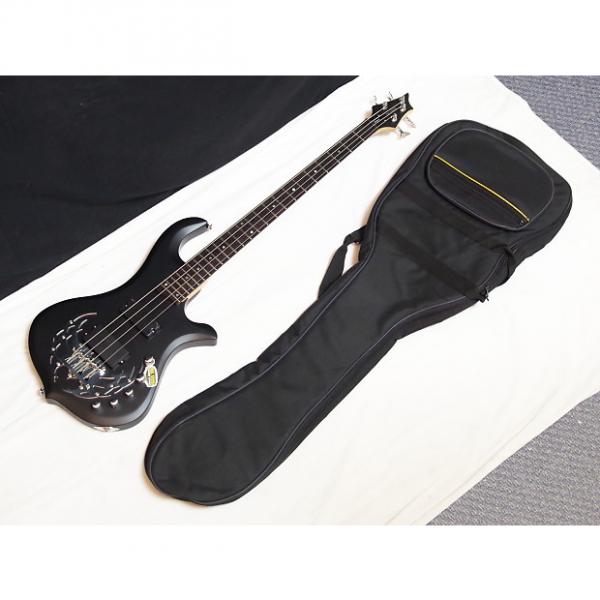 Custom TRABEN Array 4-string BASS guitar Satin Black NEW w/ GIG BAG - active pre-amp #1 image