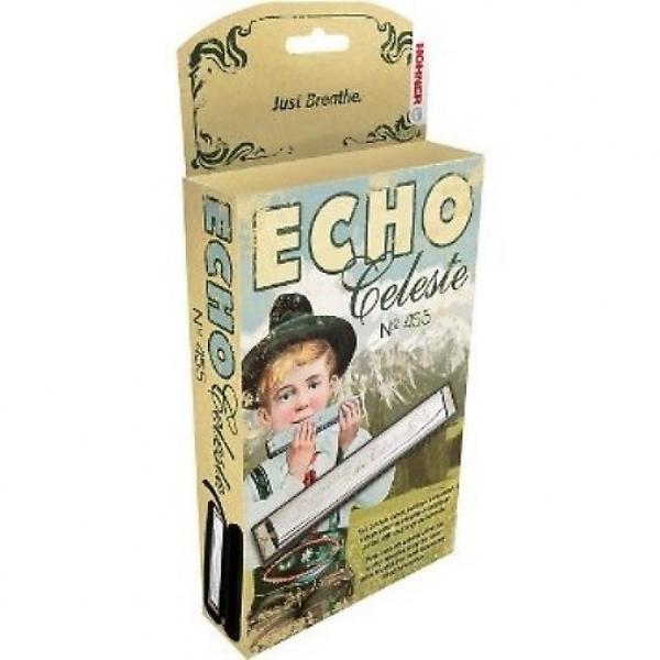Custom Hohner 455 Echo Celeste Tremolo Tuned Harmonica Key of G, Includes Case, 455BX-G #1 image
