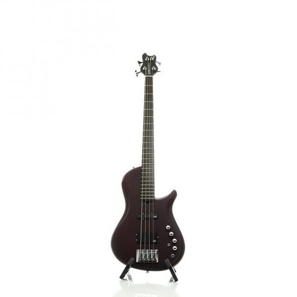 Custom Brubaker Brute Series Single-Cutaway 4-String Bass Guitar Merlot #1 image
