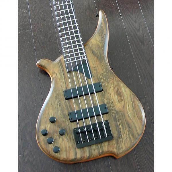 Custom TUNE Hatsun TWB53LF OB - Left Handed 5 String  Bass - Ovangkol Wood Top - Black Hardware - NEW #1 image