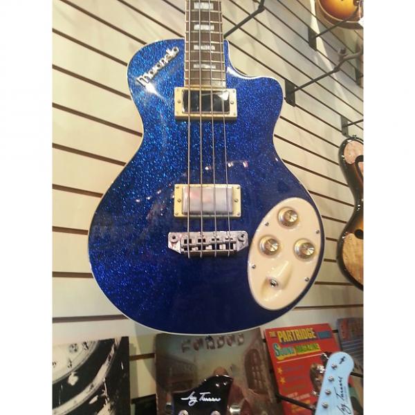 Custom Italia Maranello Bass Blue Sparkle Brand New w/ hard case #1 image