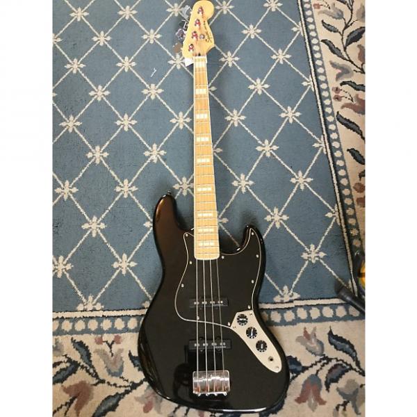 Custom Squier Modified Jazz Bass circa 2015 Black #1 image