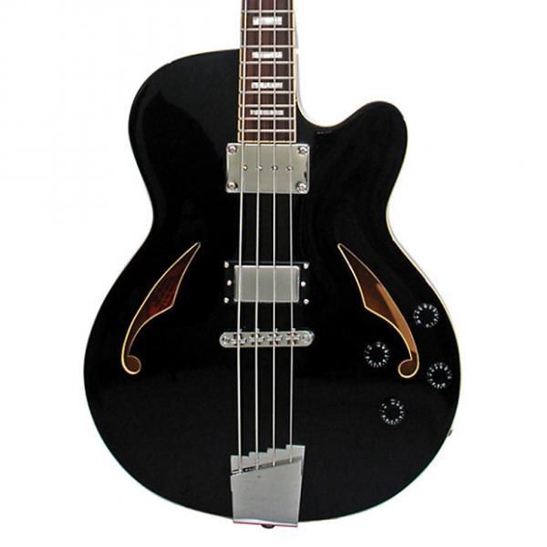 Custom Italia Torino Bass Black 4 String semi-hollow #1 image