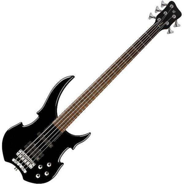 Custom Warwick Rockbass Vampyre 5-String Bass - Black HP #1 image