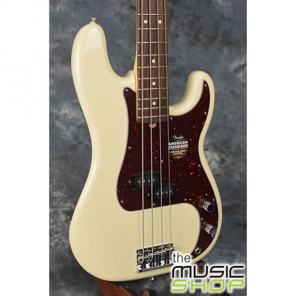 Custom Fender American Standard Precision Bass Olympic White with Hard Case - Serial # US15068988 #1 image