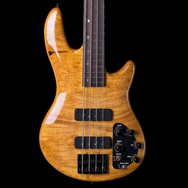 Custom ESP LTD H‑1004Se Honey Natural 4‑String Bass #1 image
