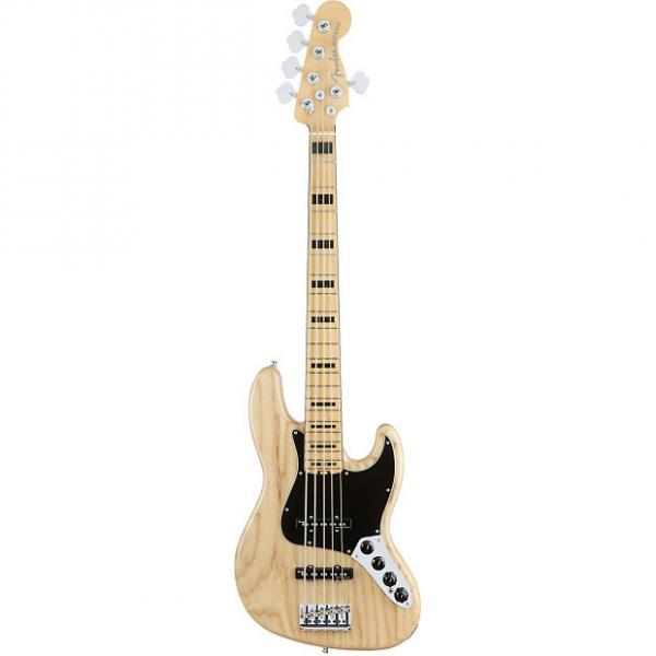 Custom Fender American Elite Jazz Bass V MN Natural Ash 2016 #1 image