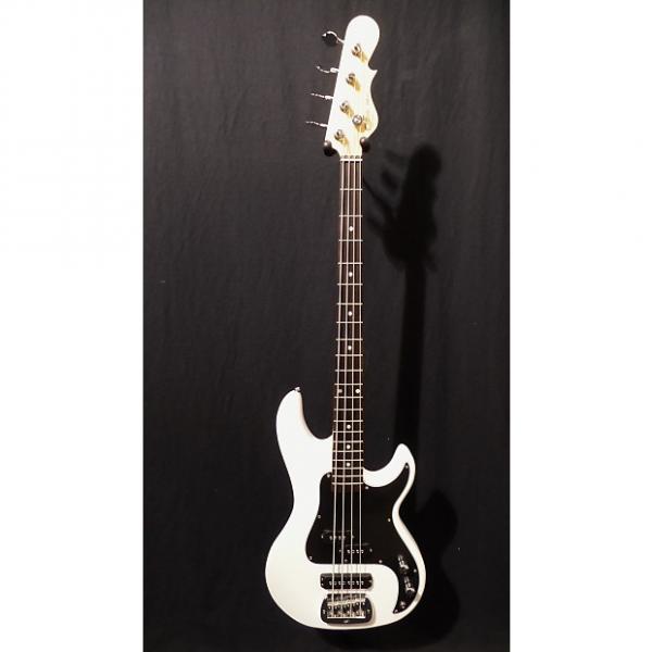 Custom G&amp;L Tribute SB2 Electric Bass in Gloss White &amp; Gig Bag #5227 #1 image